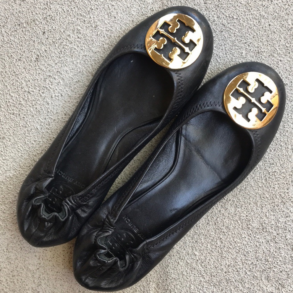 Tory Burch Black Flats - Picture 2 of 4
